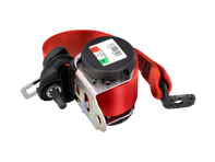 Seat belt REAR coupe Guards Red. Porsche 991.1 / 991 turbo / 991.2 - 99180303504N13