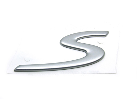S - Insigne, argent mat. Porsche 997 C2S / C4S - 99755924300, 997.559.243.00