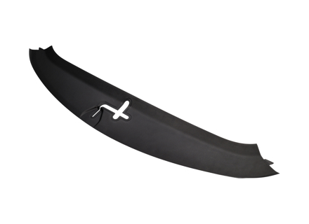 Front trunk latch trim, Black. Porsche 991 / 981 Boxster / 981C Cayman - 991555411001E0, 99155541100