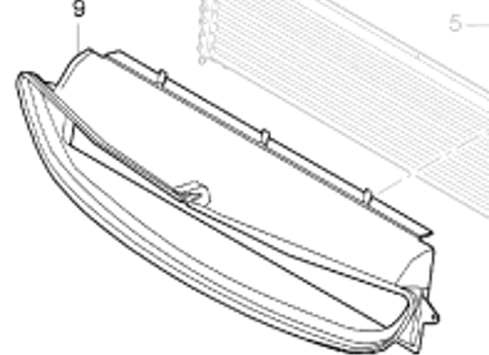 Luchtkanaal voor middenradiator. Porsche 987C Cayman S - 99710603702, 53799, 8MK376729531, 8MK 376 729 531