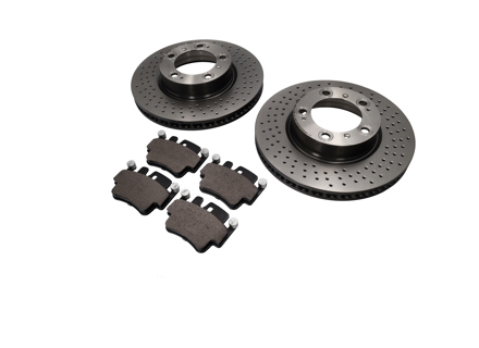 ANTERIORE Pacchetto pastiglie freno e disco freno. Porsche 996C4S / 996Turbo - 99635140904, 99635141004, 99635194913, 99635108901, 99661236501