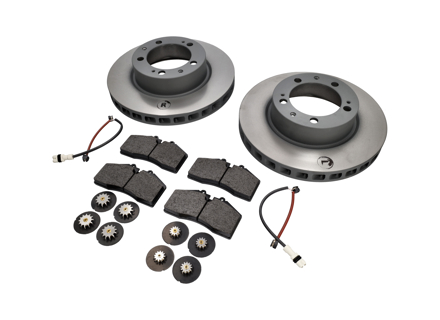 Front Brake pads and brake disc package Porsche 928 GTS OE - 92835194903, 99335194900, 92835104501, 92835104601, 92861236600, 92861236601, 96535109600, 96435109601