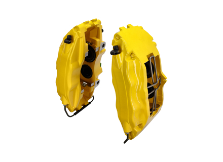 制动卡钳 4 活塞“大红”（黄色）993 Turbo 制动器。保时捷多种应用 - 99335142510, 99335142610, 1661900310 - EQ641200