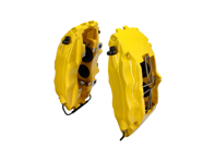 Brake Calipers 4 Piston 'Big Red' (YELLOW) 993 Turbo brakes. Porsche multiple applications - 99335142510, 99335142610, 1661900310 - EQ641200 Brake Calipers 4 Piston 'Big Red' (YELLOW) 993 Turbo brakes. Porsche multiple applications - 99335142510, 99335142610, 1661900310 - EQ641200