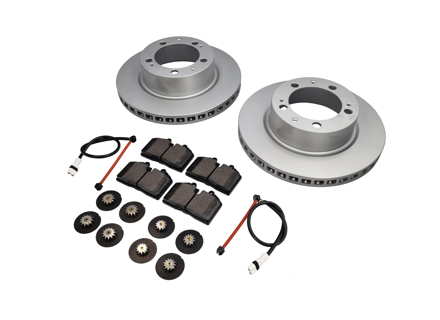FRONT Brake Pads and Brake Disc Package. Porsche 964 C2/4 1990-94 - 96435104106, 96435193903, 96461236302, 96435104106ABS, 96435193903BRE, 96435109601, 96435109602, 96435104102, 16115, P85094, 93035193802, 93035193803, 93035193804, 93035193805, 93035194015, 93035194025, 95135193005, 95135193006, 95135193016, 95135193901, 95135193902, 95135193903, 95135193904, 95135193905, 95135193908, 96435193002, 96435193902, 96435293000, 96535293000, 96535293003, 96535293004, 96535293900, 96535293903, 99335293003, 99335293903, 96435193905, 96461236301, 96461221100, 96461236300