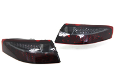 Indicator unit rear, Smoked / Red with LED bulbs for Porsche 996 - 99663148500, 99763148600, 99663148602, 99663148502, 99663143301, 99663143401, 99663143303, 99663143403