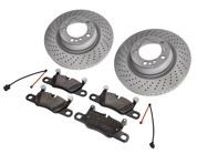 Kit plaquettes et disques de frein arrière. Porsche 992.2 Carrera 2 3.0L - 992612601A, 992615602A