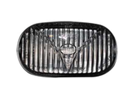 Lens for fog lamp, clear. Porsche 911 63-72 - 90163121103, 64463121103, 1695250402, 91163199500