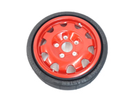 Emergency wheel with collapsible tyre. Porsche 911 / 964 / 944 / 928 1970-91 - 95136203002, 91136102812, 91136102811, 91136150100, 91136150600 Emergency wheel with collapsible tyre. Porsche 911 / 964 / 944 / 928 1970-91 - 95136203002, 91136102812, 91136102811, 91136150100, 91136150600