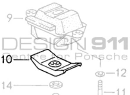 Gearbox Support Bearing Bracket Stop. Porsche 964 C4 / 993 C4 / 993 C4S / 993 Turbo MANUAL - 96437518301