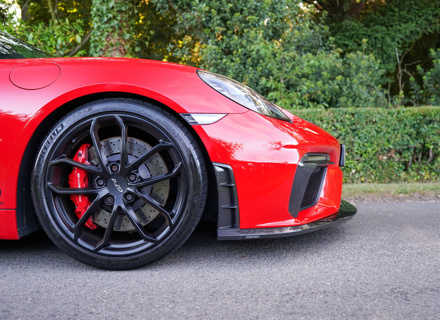 Front End Carbon Pack without Air Curtain. Porsche 718 GT4 / GT4 RS / 718 Boxster Spyder