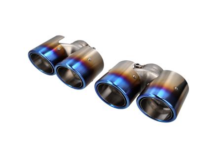 DesignTek Exhaust tail pipes stainless steel, 'TITANIUM' for Porsche 997.2 2010>> - 3606409722, 99711115130, 99711135130, 99711198330, 99711115230, 99711135230, 99711198430, 99711198234, 99711198134