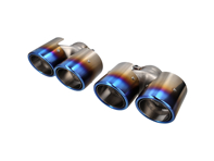 DesignTek Exhaust tail pipes stainless steel, 'TITANIUM' for Porsche 997.2 2010>> - 3606409722, 99711115130, 99711135130, 99711198330, 99711115230, 99711135230, 99711198430, 99711198234, 99711198134