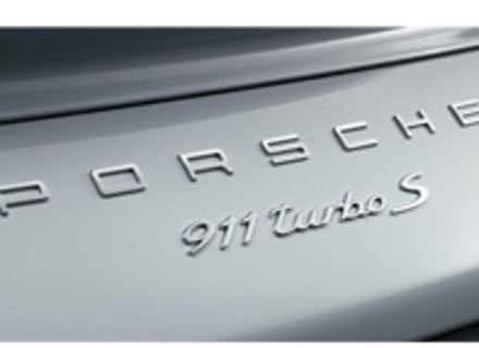 'PORSCHE 911 TURBO S' Heckplakette für Porsche 991.2 - 99104480385G2X