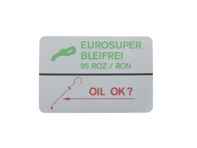 Etichetta carburante: 95 ottani Porsche - 92800611703 - PAK95