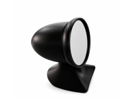 Specchietto retrovisore Aero Bullet in alluminio con attacco a bandiera, finitura nero satinato. Per Porsche 911 1975-1988. - 91173101310, 91173101410, 96473190101, 96473190100, 90173111100 - AeroBulletDriveBlack_Flag LHD, AeroBulletDriveBlack_Flag RHD, AeroBulletPair_Flag