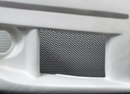 Aluminium Black Mesh 'Diamond' Style - Maaswijdte: 100cm x 40cm - 99950555555