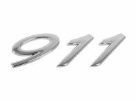 911 - Chrome rear lid badge, Small. Porsche 991 - 99155923101 911 - Chrome rear lid badge, Small. Porsche 991 - 99155923101