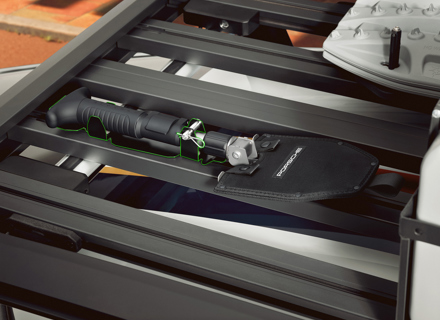 Porsche beugel voor opvouwbare spade voor dakdrager - 99204401288, 99204401282