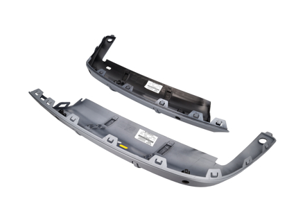 Rear bumper lower set trim. Porsche 981 Boxster 2012-16 with SportDesign Package - 98150502135, 981505021D7, 981505021F1