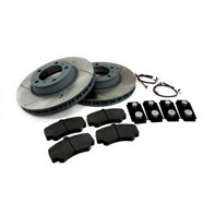 FRONT Brake Pads and Slotted Brake Disc Package. Porsche 996 C4S / 996 Turbo - 99635140904, 99635141004, 99635194913, 99635108901, 99661236501