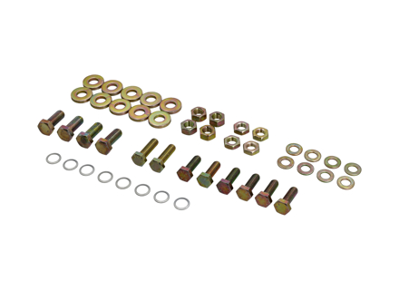 Juego de herrajes para placa de resorte. Porsche 911/912/930 - 2200000, PAA010116, 90003403601, N  0101161, N  0110208