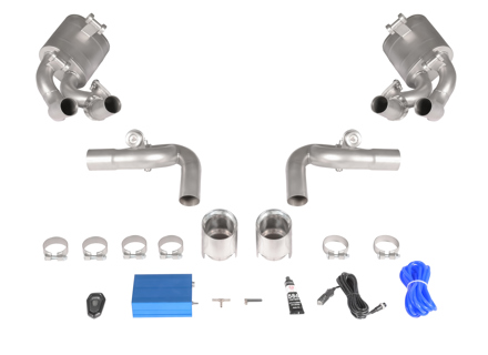 991.1 Aggiornamento al sistema di scarico 991.2 GT3 con tubo centrale per Porsche 991.1 2WD - 992GT3FRKIT, 992GT3RRKIT