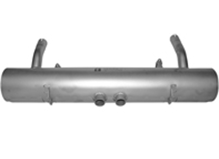 Exhaust muffler / silencer rear box. Porsche 356B/C / 912 USA - 61611101005, 61611101005S, 92.311S, 92311S, 1620606700 - 92.311S, 1620606700