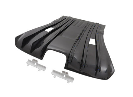 Rear bumper lower guard in carbon for 992 GT3 look bodykit
