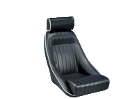 Corbeau Classic-Sitz. Aus schwarzem Leder. Porsche 911 / 964 / 968 / 944 - 120804/LTR, 120804/LTR/W