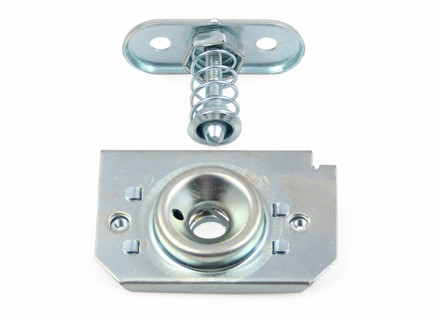 Rear boot lid lock set upper and lower parts PORSCHE 911 1965-89 / 912 - 93051205200, 90151205200, 64451151101