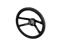 Mozzo esteso con volante in pelle piatto profondo 380 mm stile Carrera RS. Porsche 911 dal 1965 al 1973 - 91134708205