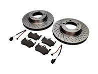 REAR Brake Pads and Brake Disc Package Porsche 718 S OE - 98735240101, 98735293903, 98160916300