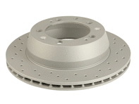 Remschijfrotor, Achter. Porsche 911 1984-89 3.2L sportjas Z - 460.1505.52, 91135204109, 91135204108, 92039700 - 460.1505.52