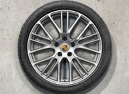 21' Panamera (971) Exclusive Design Sport in platinazilver lichtmetalen velgen & winterbanden origineel Porsche - 971044630P