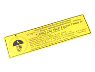 Vehicle emission control information sticker. Porsche 930 (1975-1977) USA models - 93000650300