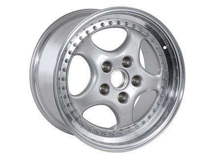 18-Zoll-Leichtmetallrad hinten, Silbermetallic. Porsche 964 Turbo 3.6L - 96536214000, 96536213600