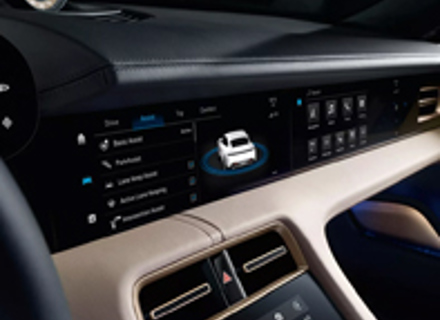 Unità di visualizzazione e pannello di controllo con 'touchscreen'. Porsche Taycan con guida a sinistra - 9J1919599F, 9J1919599M