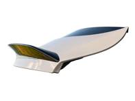 Roof tailgate spoiler Gloss Black. Porsche 9YA Cayenne turbo GT Coupe - 9Y3827918G041