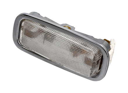 Interior light with chrome bezel. Porsche 356 / 911 / 912 - 90163210100 - JG.101.02