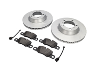 REAR Brake Pads and Brake Disc Package. Porsche Panamera 3.0L Diesel / 4S - 971615601P, 971615602P, 95861236550, 97035294908