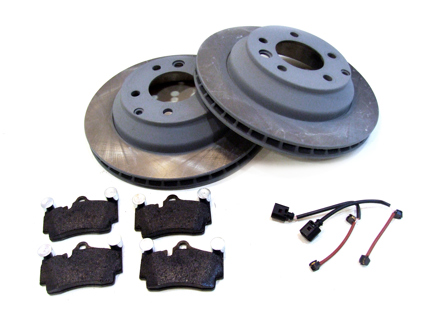 REAR Brake Pads And Brake Disc Package. Porsche Panamera 971.1 Hybrid - 971615601J, 971615602J, 958907637, 97035294908