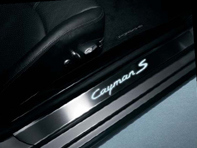 Side Sills Trims in Stainless Steel with Logo, Illuminated. Porsche 987C Cayman - 98704480028, 98704480034, 98755199003, 98755199002 Side Sills Trims in Stainless Steel with Logo, Illuminated. Porsche 987C Cayman - 98704480028, 98704480034, 98755199003, 98755199002