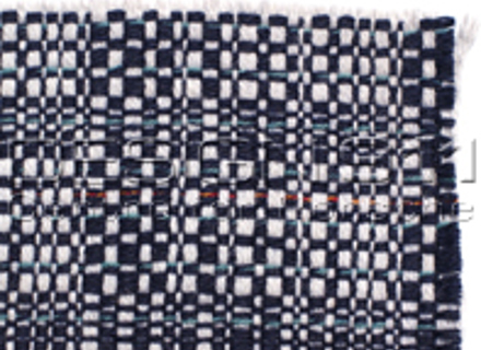 Porsche Classic Fabric JUBILEE BLUE - WHITE - P9111294