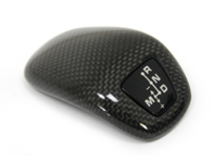 Sports gear shift knob cover, Carbon / Black. Porsche Panamera (971) - 9Y0713139