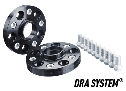 Wielafstandhouders H&R DRA TRAK+ Systeem in zwart Steek 5x130 voor Porsches