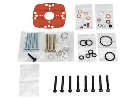 Koppakkingset voor de brandstofverdeler. Porsche 924 turbo - 931110907X, 93111090700, 026 TX2 008