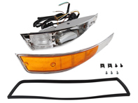Front indicator housing, Aluminium casting Inc Lens, loom & gasket. Porsche 911 68-73 - 91163140130, 90163140103, 90163140203, 91163140230 - 1695402270, 1695402280