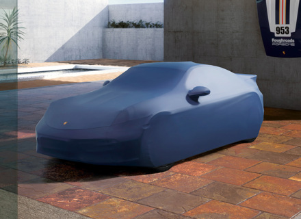 Outdoor car cover plus, in Blue. Porsche 911 (992) DAKAR - 99204401265