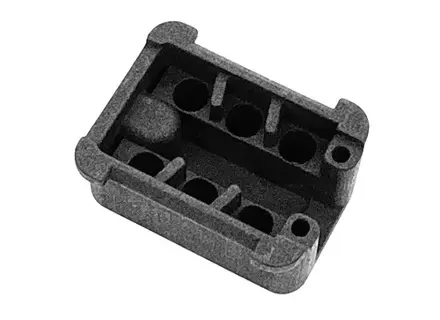 6 pin connector housing with hole. Porsche 911 / 964 / 924S / 928 / 944 S2 / 968 - 91161286801, 91161286702